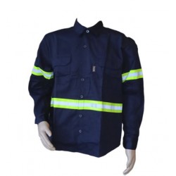 Camisa de manga larga azul...